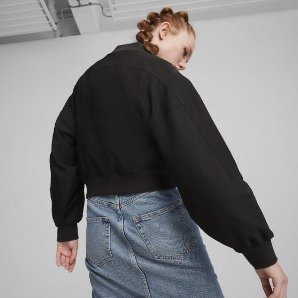 Jachetă pentru femei Puma Classics Shiny Bomber Demisezon/ Black photo 3