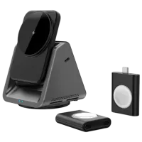 Încărcător wireless WIWU Coolpad Magnetic 3 in 1 Black photo 2