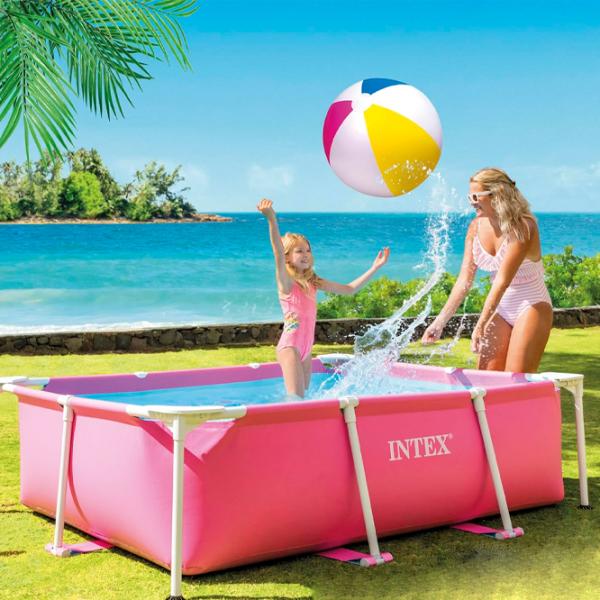Piscină Intex 28266 1662 l/ Cu cadru/ Pink photo 3 Piscină Intex 28266 1662 l/ Cu cadru/ Pink photo 3