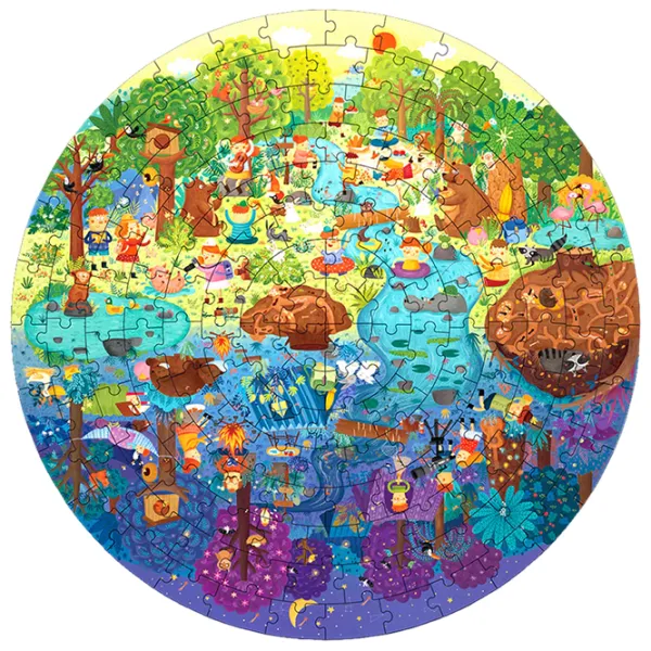 Puzzle 2D Mideer O zi în pădure 5+/ Numărul de piese: 150 photo 2