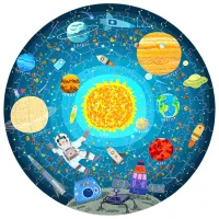 Пазл 2D Mideer Блуждая по космосу 5+/ Количество деталей: 150 photo 2