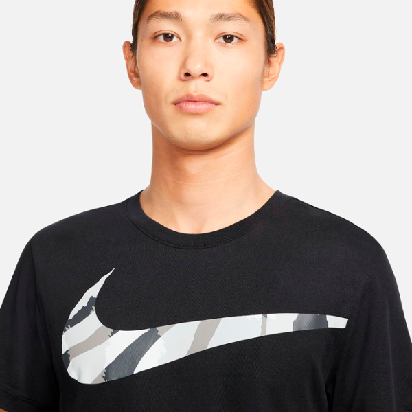 Футболка для мужчин Nike Shirt Dri-Fit Sport Clash 57% хлопок, 43% полиэстер/ Черный photo 3