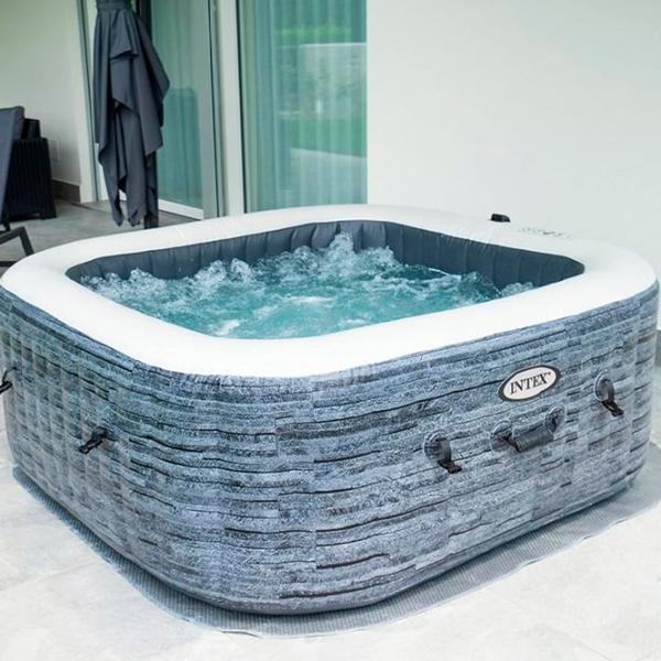 Бассейн Intex Greystone Deluxe 28450 795 л/ Джакузи/ Серый photo 13