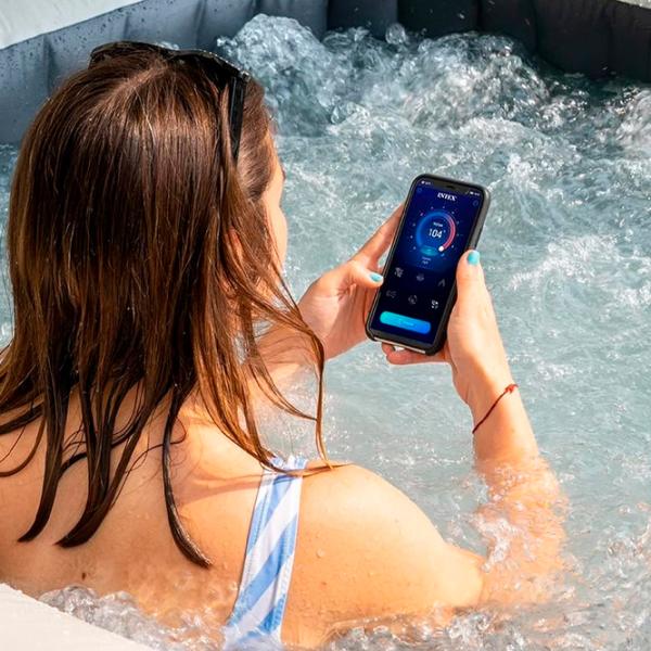Piscină Intex Greystone Deluxe 28452 795 l/ Jacuzzi/ Gray photo 16 Piscină Intex Greystone Deluxe 28452 795 l/ Jacuzzi/ Gray photo 16