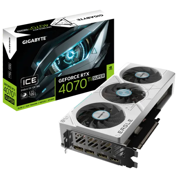 Placă video Gigabyte GeForce RTX 4070 Ti SUPER EAGLE OC ICE PCI Express x16 4.0 / 16 GB photo 6