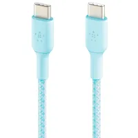 Кабель для телефона Braid Sil Belkin USB Type-C + USB Type-C 1 м/ Синий photo 2