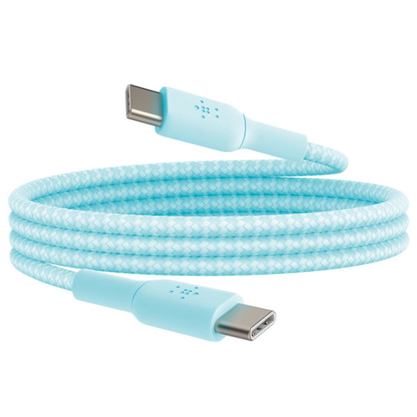Кабель для телефона Braid Sil Belkin USB Type-C + USB Type-C 1 м/ Синий photo 5