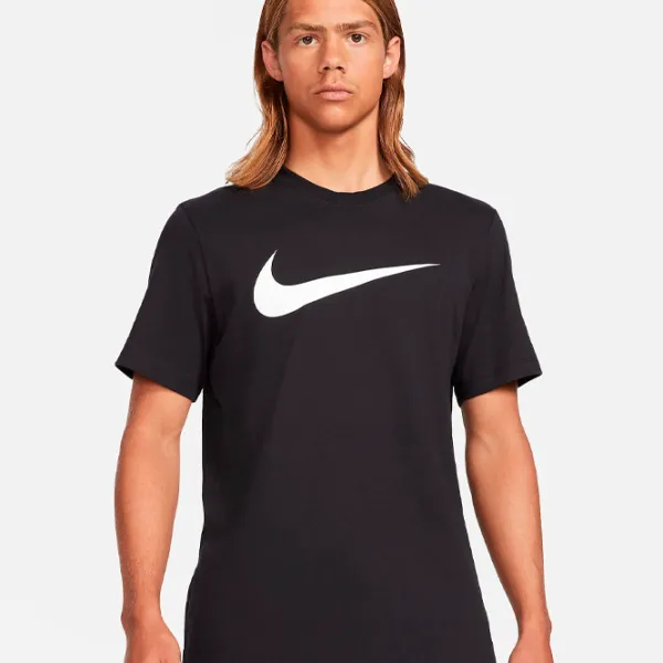 Футболка для мужчин Nike Shirt Sportswear Lcori Swoosh 50-100% хлопок, 0-50% полиэстер/ Черный photo 2