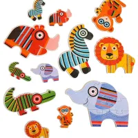 Set de puzzle-uri Mideer Animale sălbatice 2+/ Numărul de piese: 32 photo 2