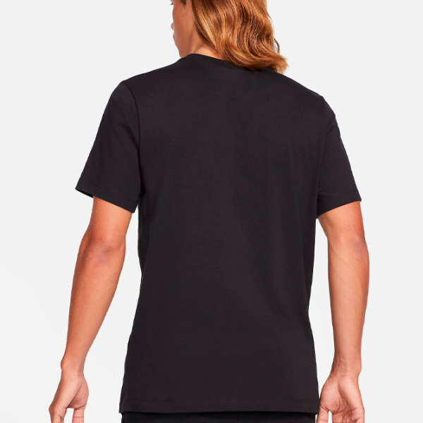 Tricou pentru bărbați Nike Shirt Sportswear Lcori Swoosh 50-100% bumbac, 0-50% poliester/ Black photo 3