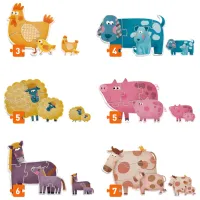 Set de puzzle-uri Mideer Mama și copilul 2+/ Numărul de piese: 31 photo 2