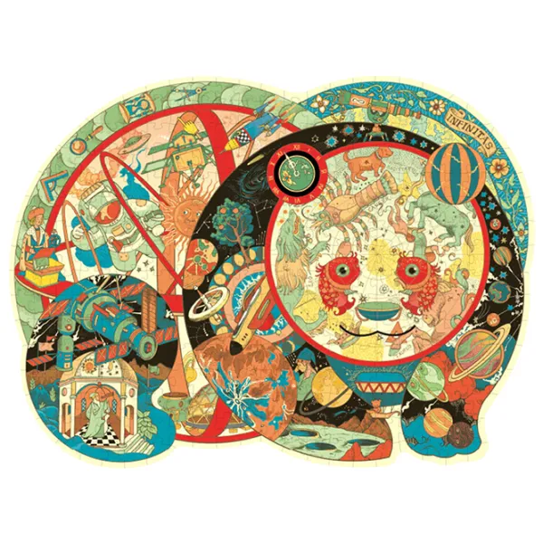 Puzzle Mideer Panda Planetariu 8+/ Numărul de piese: 330 photo 2