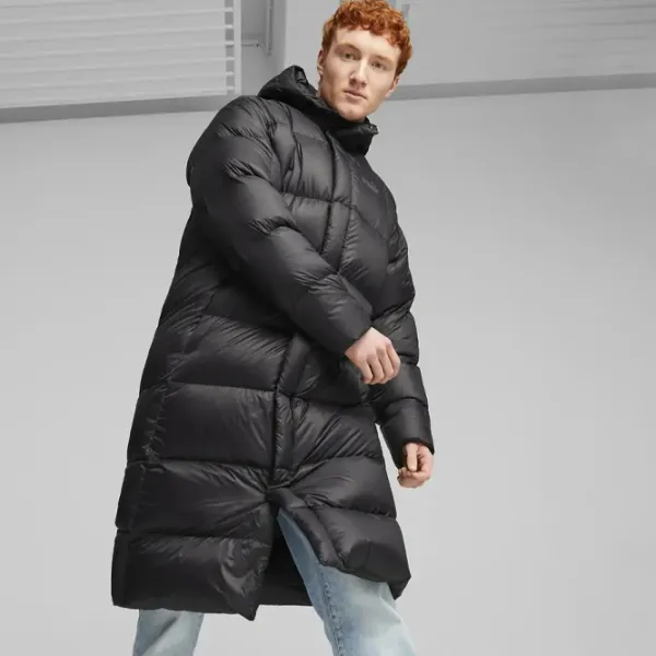 Jachetă pentru bărbați Puma Lightweight Hooded Down Coat Demisezon/ Black photo 3