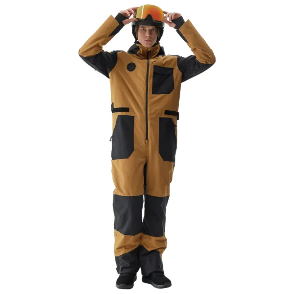 Costum de munte pentru bărbați 4F 4FAW23TJUMM010-83S Iarnă/ Brown photo 2 Costum de munte pentru bărbați 4F 4FAW23TJUMM010-83S Iarnă/ Brown photo 2