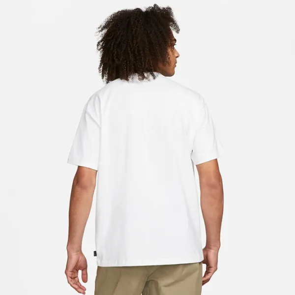 Tricou pentru bărbați Nike Shirt Sportswear Premium Essentials 100% bumbac/ White photo 2