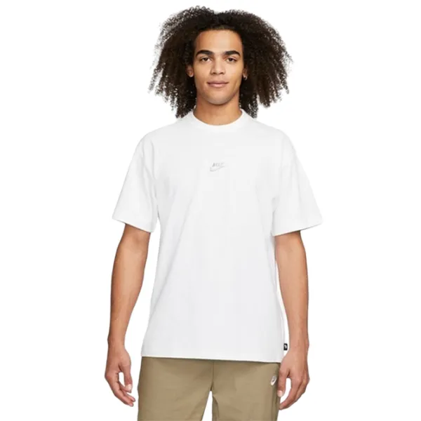 Tricou pentru bărbați Nike Shirt Sportswear Premium Essentials 100% bumbac/ White photo 5