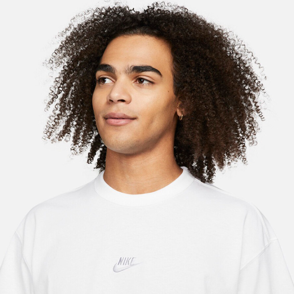 Tricou pentru bărbați Nike Shirt Sportswear Premium Essentials 100% bumbac/ White photo 4