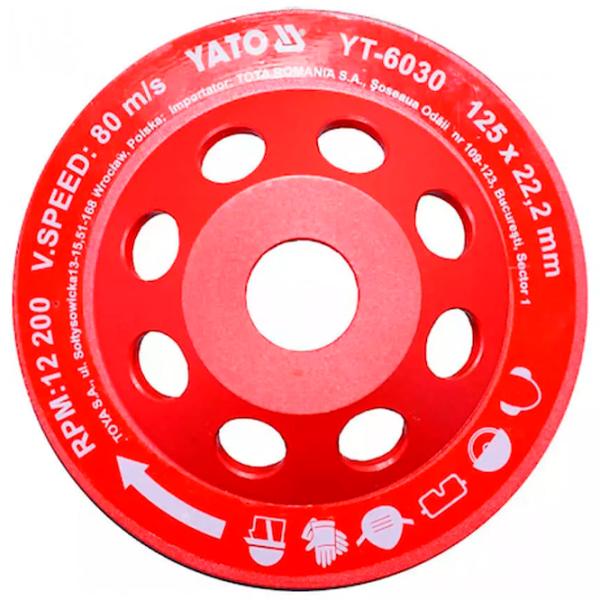 Алмазная чаша для шлифовки Yato YT6030  photo 2