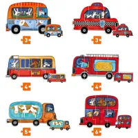 Set de puzzle-uri Mideer Transport 2+/ Numărul de piese: 25 photo 2