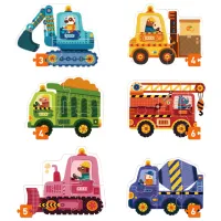 Set de puzzle-uri Mideer Șantier de construcție 2+/ Numărul de piese: 28 photo 2