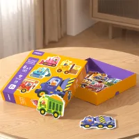 Set de puzzle-uri Mideer Șantier de construcție 2+/ Numărul de piese: 28 photo 3