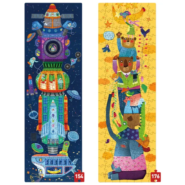 Set de puzzle-uri Mideer Lumea imaginaţiei 5+/ Numărul de piese: 330 photo 2