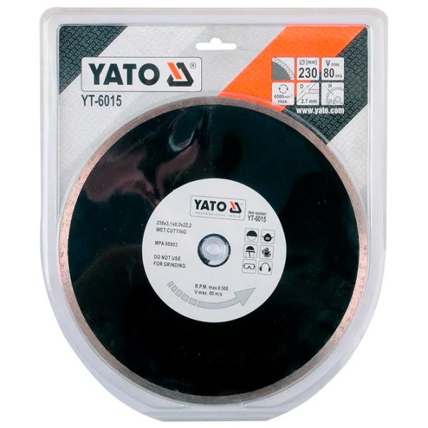 Диск алмазный сплошной Yato YT6015  photo 2 Диск алмазный сплошной Yato YT6015  photo 2