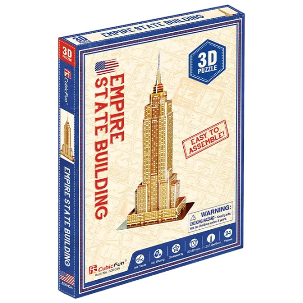Puzzle 3D CubicFun EMPIRE STATE BUILDING 5+/ Numărul de piese: 24 photo 3