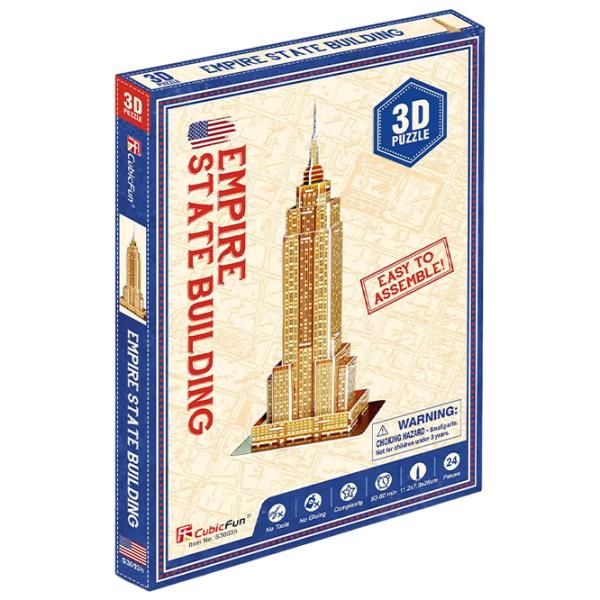 Puzzle 3D CubicFun EMPIRE STATE BUILDING 5+/ Numărul de piese: 24 photo 3