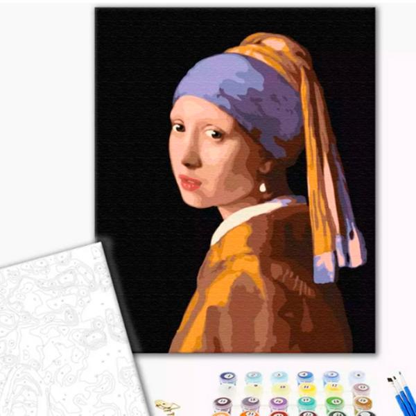 Картина по номерам BrushMe Девушка с жемчужной серьгой BS223FC 50 x 40 см/ Вертикальная photo 2