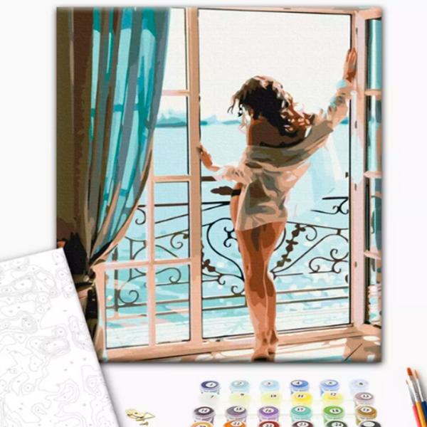 Pictură pe numere BrushMe Dimineață seducătoare BS51673FC 50 x 40 cm/ Verticală photo 2