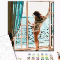 Pictură pe numere BrushMe Dimineață seducătoare BS51673FC 50 x 40 cm/ Verticală photo 2