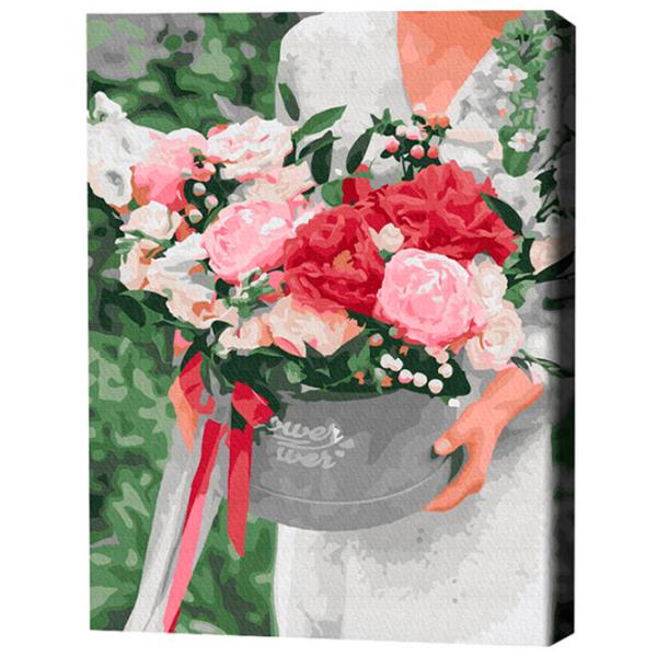 Картина по номерам BrushMe Цветы в подарок BS52851FC 50 x 40 см/ Вертикальная photo 3