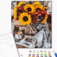 Картина по номерам BrushMe Уютный осенний букет BS40230FC 50 x 40 см/ Вертикальная photo 2