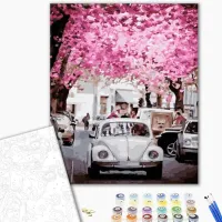 Pictură pe numere BrushMe Primăvara în oraș BS31972 50 x 40 cm/ Verticală photo 2
