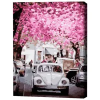 Pictură pe numere BrushMe Primăvara în oraș BS31972 50 x 40 cm/ Verticală photo 3