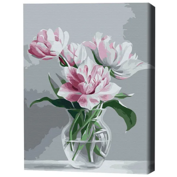 Pictură pe numere BrushMe Vaza cu gingășie BS51471FC 50 x 40 cm/ Verticală photo 3