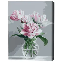 Pictură pe numere BrushMe Vaza cu gingășie BS51471FC 50 x 40 cm/ Verticală photo 3