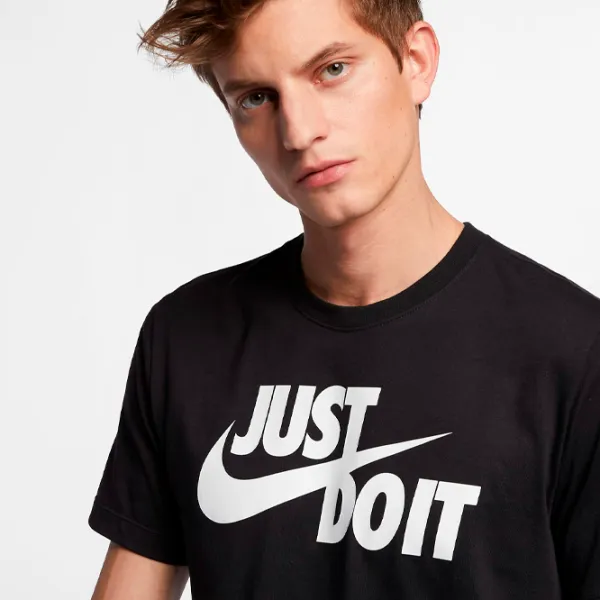 Tricou pentru bărbați Nike Shirt Sportswear "Just Do Lt" Swoosh Tee 100% bumbac/ Black photo 4 Tricou pentru bărbați Nike Shirt Sportswear "Just Do Lt" Swoosh Tee 100% bumbac/ Black photo 4