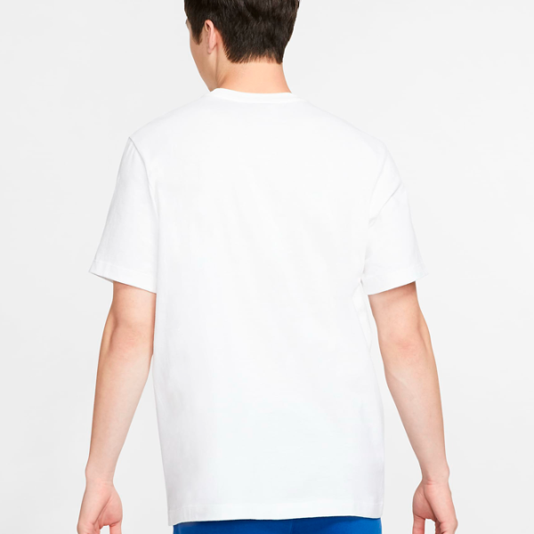 Tricou pentru bărbați Nike Shirt Sportswear "Just Da Lt" Swoosh Tee 50-100% bumbac, 0-50% poliester/ White photo 3
