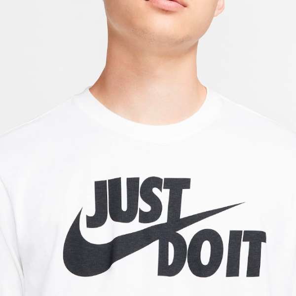 Tricou pentru bărbați Nike Shirt Sportswear "Just Da Lt" Swoosh Tee 50-100% bumbac, 0-50% poliester/ White photo 4