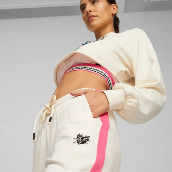 Спортивные брюки для женщин Puma Lemlem Jogger L/ Ghost Pepper photo 5