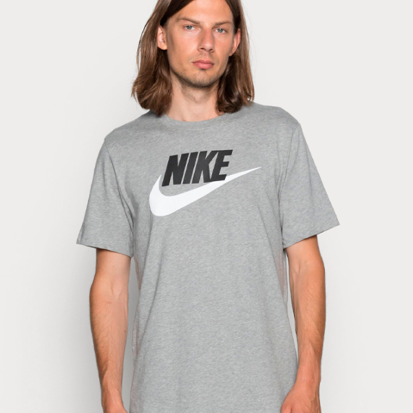 Tricou pentru bărbați Nike Shirt Sportswear "Just Do Lt" Tee Icon Futura 100% bumbac/ Gray photo 2