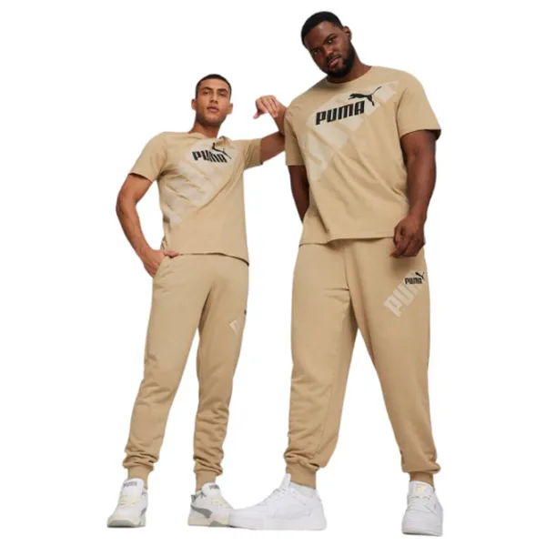 Спортивные брюки для мужчин Puma Power Graphic Sweatpants Tr Cl XXL/ Prairie Tan photo 3