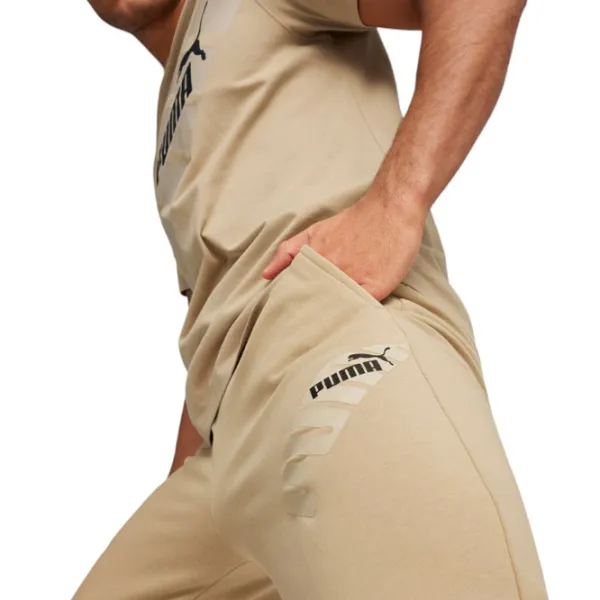 Спортивные брюки для мужчин Puma Power Graphic Sweatpants Tr Cl S/ Prairie Tan photo 7