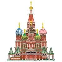 Пазл 3D CubicFun Собор Святого Петра Василий 5+/ Количество деталей: 224 photo 2