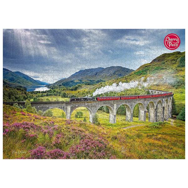 Puzzle Cherry Pazzi Viaducul Glenfinnan 12+/ Numărul de piese: 1000 photo 2