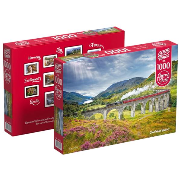 Puzzle Cherry Pazzi Viaducul Glenfinnan 12+/ Numărul de piese: 1000 photo 3