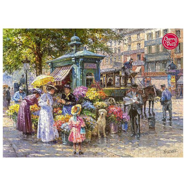 Puzzle Cherry Pazzi Цветочный Рынок 12+/ Количество деталей: 1000 photo 2