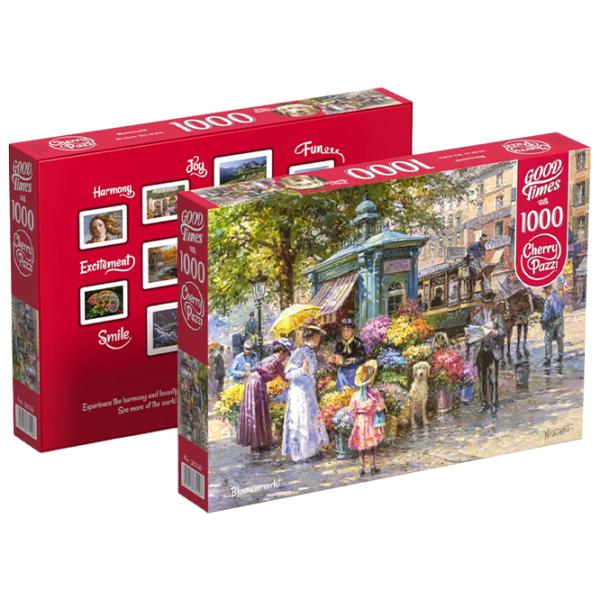 Puzzle Cherry Pazzi Цветочный Рынок 12+/ Количество деталей: 1000 photo 3